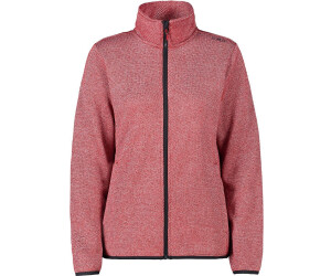 CMP Women's Knit-Tech Jacket in Jacquard Piqué red