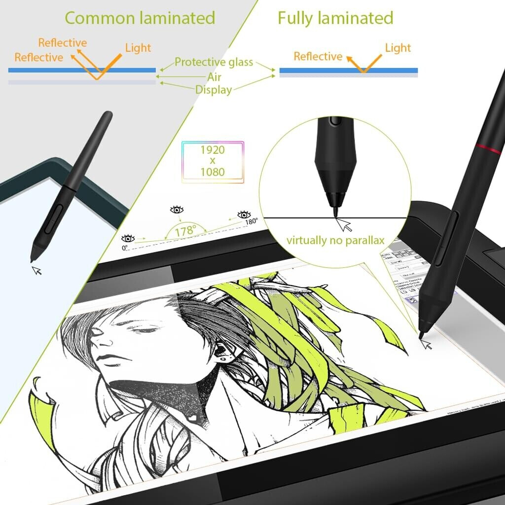 Tablette graphique XP pen tablet Artist 12 Pro Ecran intégré 1920x1080  pixels - (Prix en fcfa)