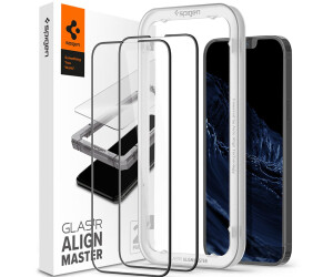 Couverture complète Spigen AlignMaster Verre Trempé Compatible avec iPhone 13 9H Protection écran iPhone 13 Pro 2 Pièces Résistant aux Rayures 