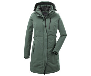 killtec dames Functionele parka/parka met afritsbare capuchon KOW 165 WMN PRK, hellpetrol, 40, 37726-000
