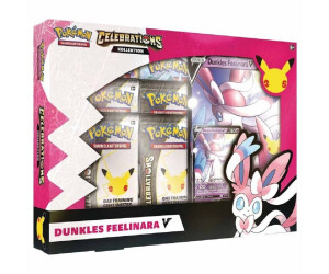 Pokémon Celebrations Siegfrieds Glurak & Dunkles Feelinara V Box Deutsch NEU/OVP 
