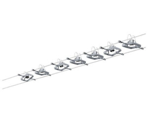 Paulmann LED Seilsystem Mac II chrom matt mit 7 Spots 10W GU5,3 (94152) ab  86,25 € | Preisvergleich bei | Deckenlampen
