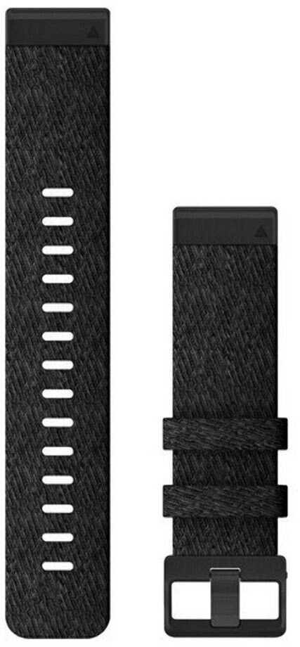 Garmin QuickFit 22mm Nylon Jacquard-weave Heathered Black/Black