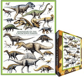 Eurographics Puzzles Dinosaures du Crétacé (1000 pièces)