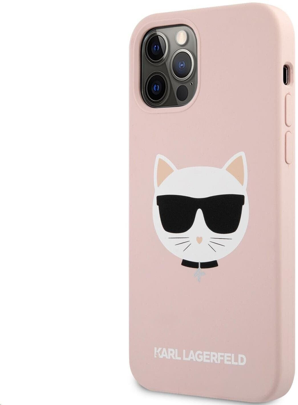 Karl Lagerfeld Choupette Head Silcone Case for Apple iPhone 12/12 Pro Light Pink