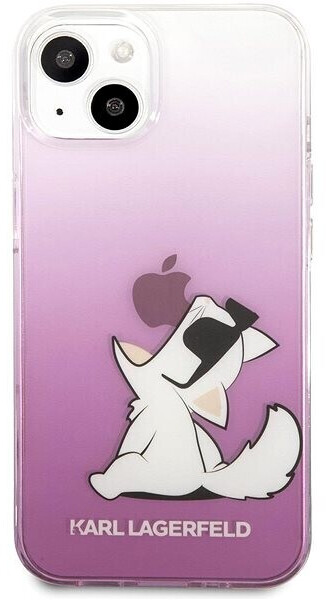 Karl Lagerfeld PC/TPU Choupette Eat Cover for Apple iPhone 13 Pink