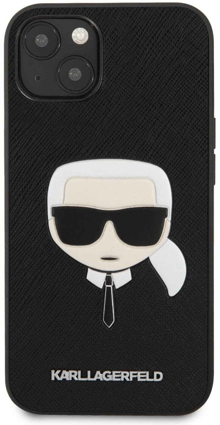 Karl Lagerfeld PU Saffiano Karl Head Cover for Apple iPhone 13 - black