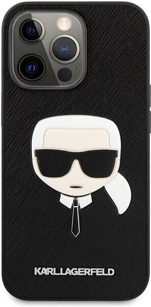 Karl Lagerfeld PU Saffiano Karl Head Cover for Apple iPhone 13 Pro Max - black