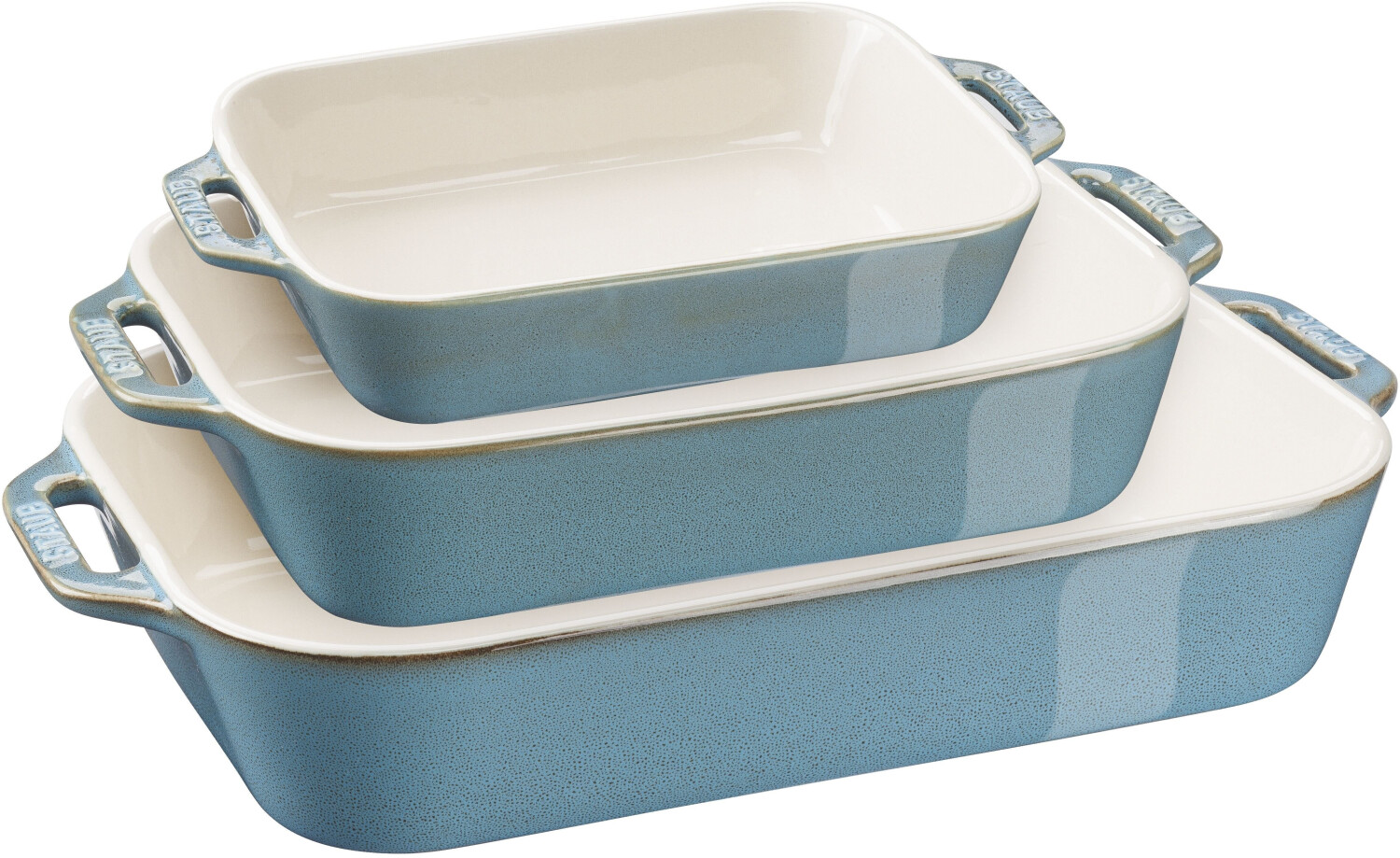 Staub Ceramic casserole set 3 pcs