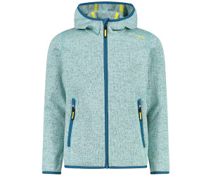 CMP 32x5796 Knit Tech mélange fleece jacket with hood, Boy, Regata-Asphalt,  116 Mujer