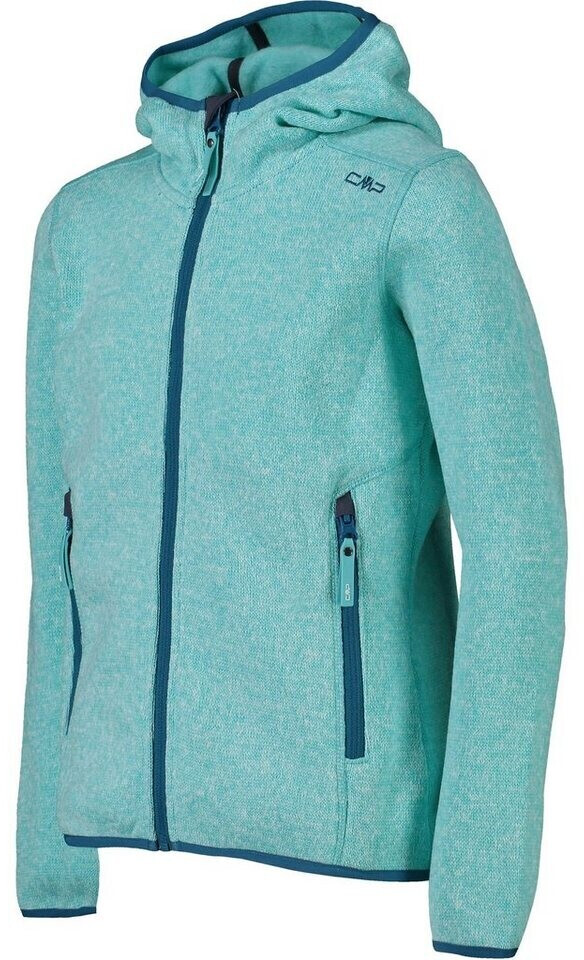 CMP Girl  Fleece-Jacket Knit-Tech (3H19825-05AG) acqua-bianco