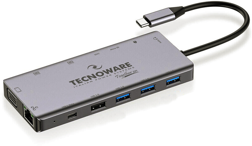 TECNOWARE USB Type-C 13in1 Adapter Hub (FHUB17692)