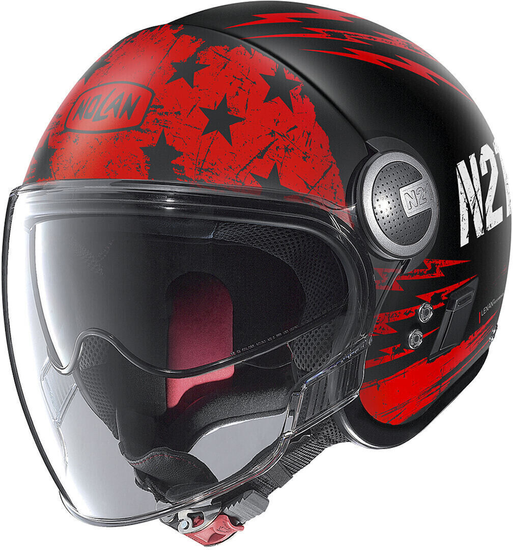 Nolan N21 Visor Jetfire noir/rouge