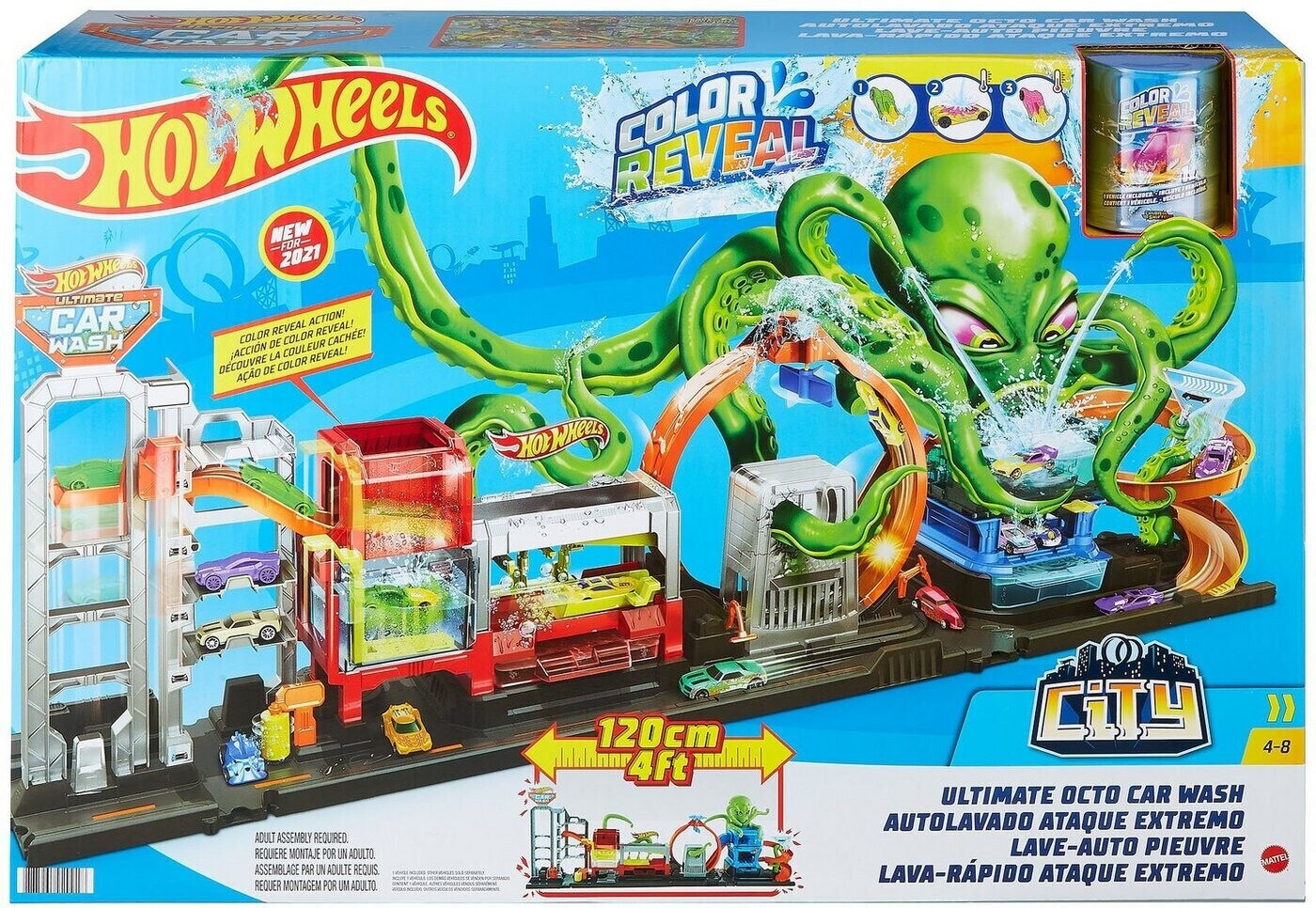 Hot Wheels City Color Reveal Ultimate Car Wash (GTT96)