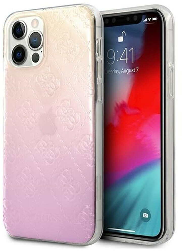 Guess 3D Raised 4G Gradient iPhone 12 / 12 Pro Rosa