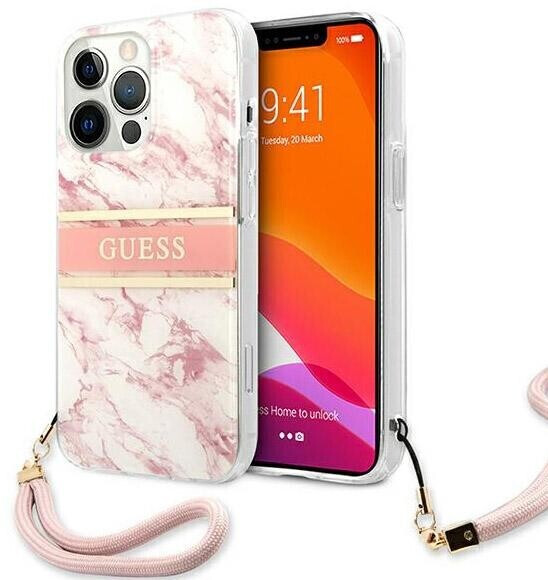 Guess Marble Strap Collection iPhone 13 Pro Rosa
