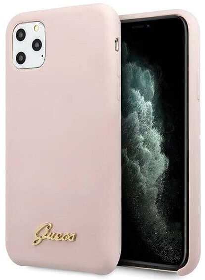 Guess Silicone Vintage Gold iPhone 11 Pro Light rosa