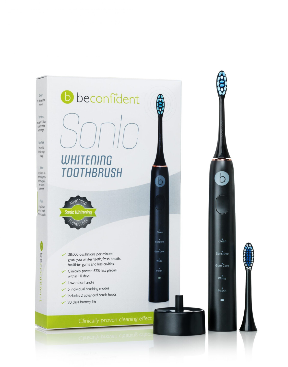 BeconfiDent Sonic Withening Toothbrush black