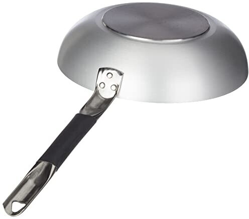 Pentole Agnelli Lijn Aluminium Inductie Stoofpan, Inductiebodem Met 2 Handgrepen Cool 28 Cm Zilver Zwart