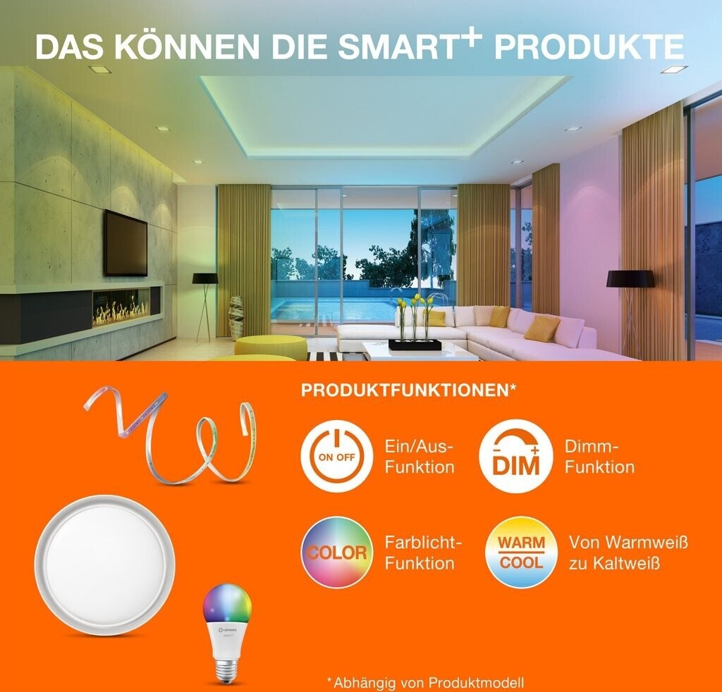 Ledvance - Ruban LED connectée Smart+ Bluetooth KIT FLEX 3M - Intérieur -  Couleur changeante - Ruban LED connecté - Rue du Commerce