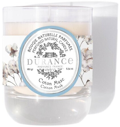 Durance Bougie parfumée coton musc