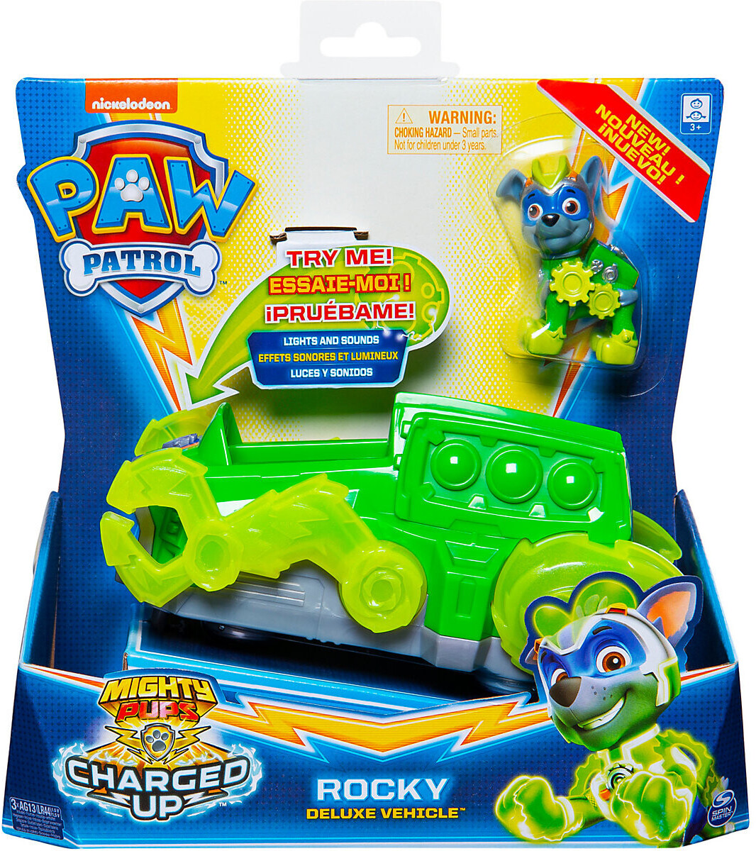 Spin Master Mighty Pups Charged Up- Rocky