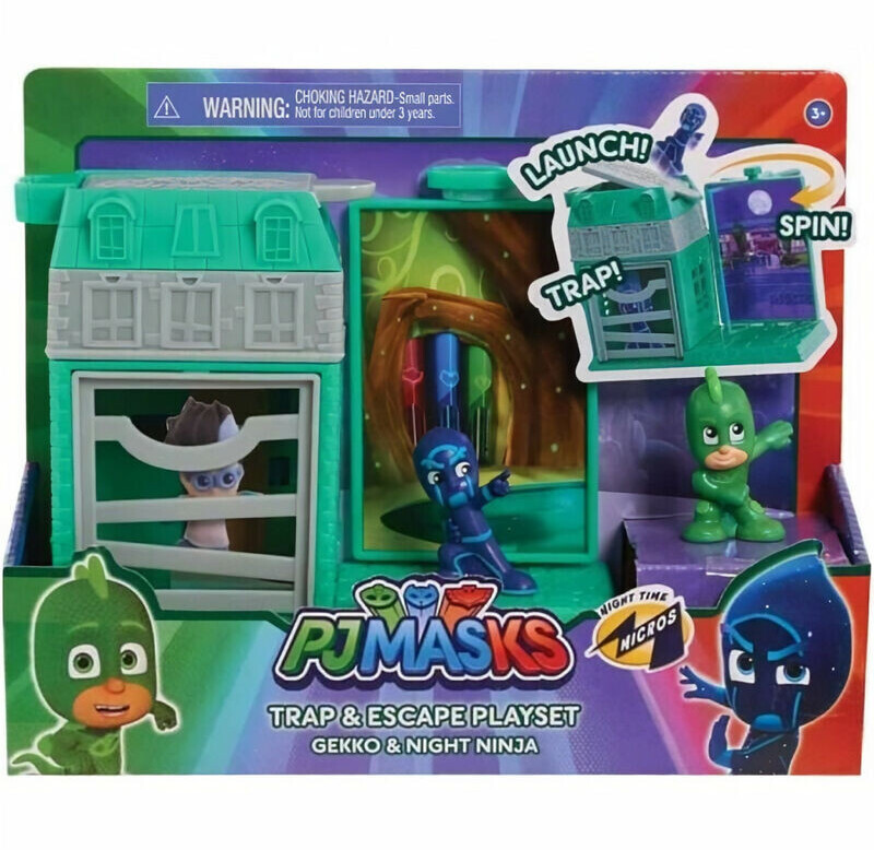 Giochi Preziosi PJ Masks Trap And Escape Playset - Gekko And Night Ninja