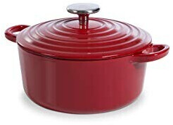 BK Cookware Bourgogne Cocotte en Fonte - Chili Red Ø20 cm