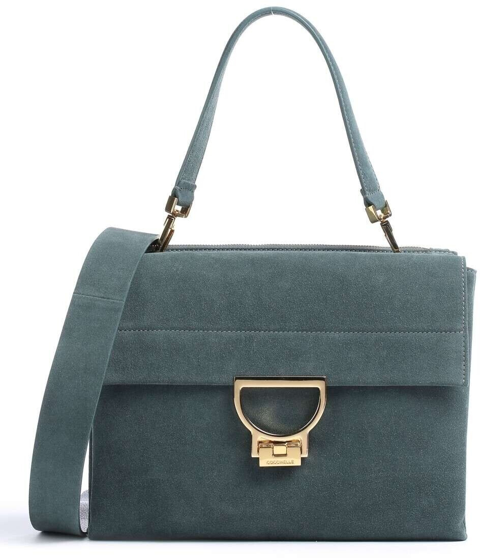 Coccinelle Arlettis Suede Handbag (E1ID6120601) petrol
