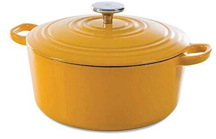 BK Cookware Bourgogne Cocotte en Fonte - Jaune ensoleillé Ø28 cm