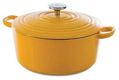 BK Cookware Bourgogne Cocotte en Fonte - Jaune ensoleillé Ø24 cm