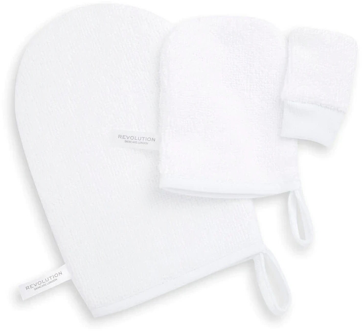 Revolution Skincare Reusable Soft Cleansing Mitts (3pcs.)