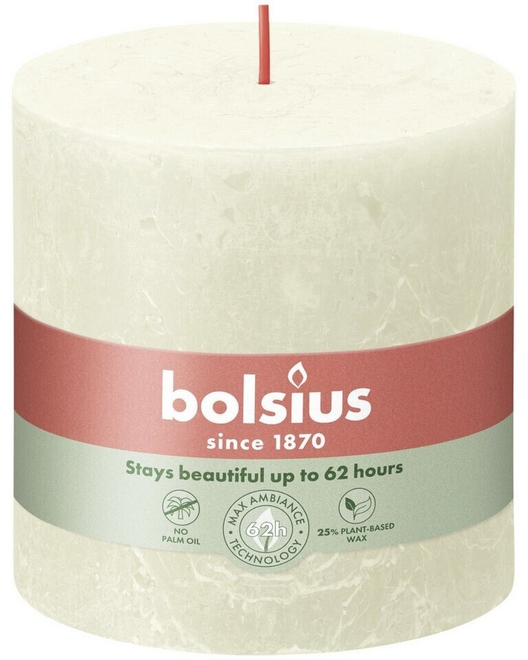 Bolsius Rustic 100/100mm soft pearl