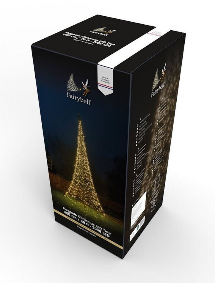 LED-Weihnachtsbaum für Fahnenmast Mehrfarbig 310 LEDs 300 cm 88230