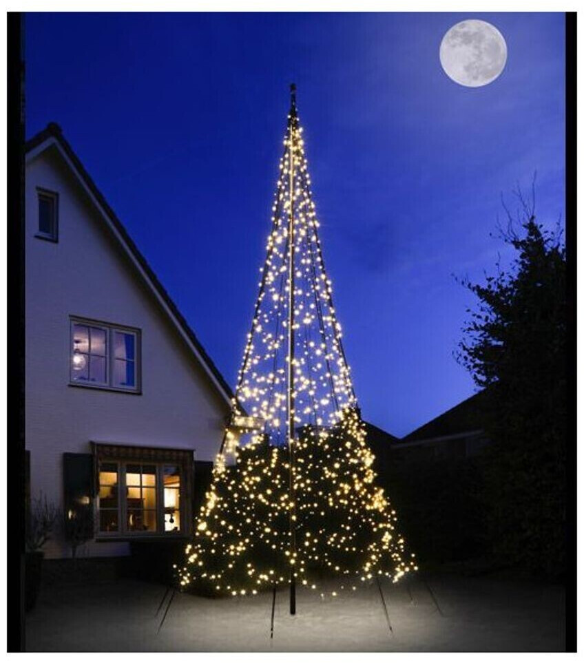 Fairybell LED-Weihnachtsbaum für Fahnenmast 2000 LEDs warmweiß
