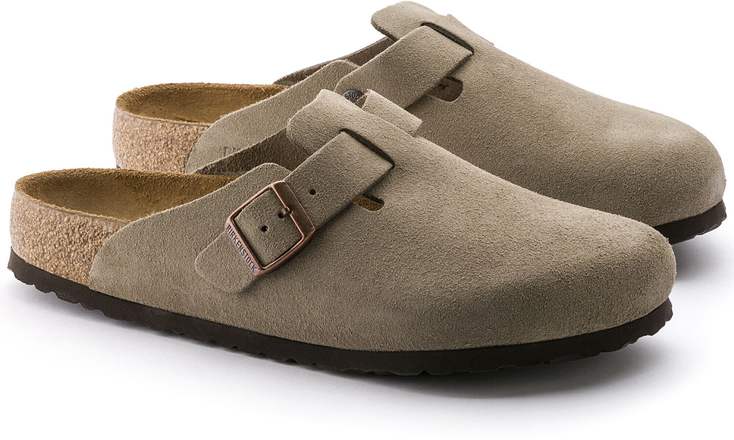 Birkenstock taupe suede soft footbed store