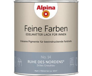 Alpina Wandfarbe Feine Farben (2,5 l, Ruhe des Nordens, No. 14
