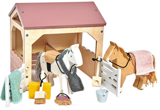 Tender Leaf Toys Horse Stable for Dollhouse (TL8165)