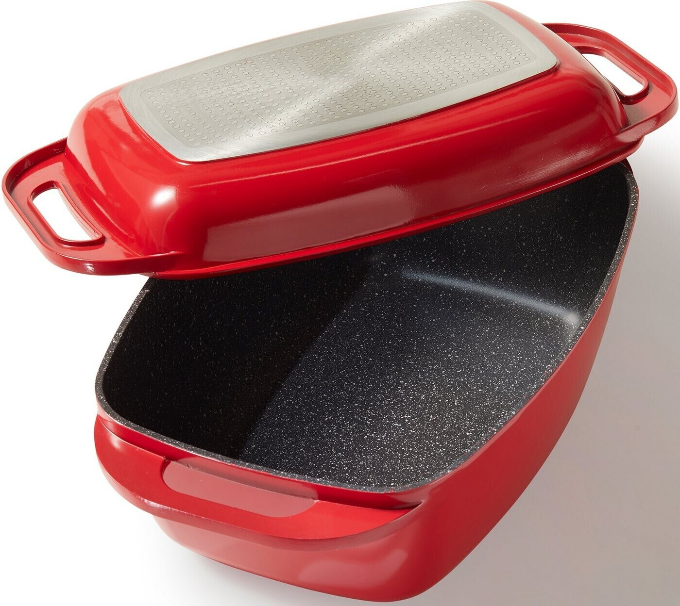 Stoneline Cocotte XXL 43 x 25,5 cm rouge