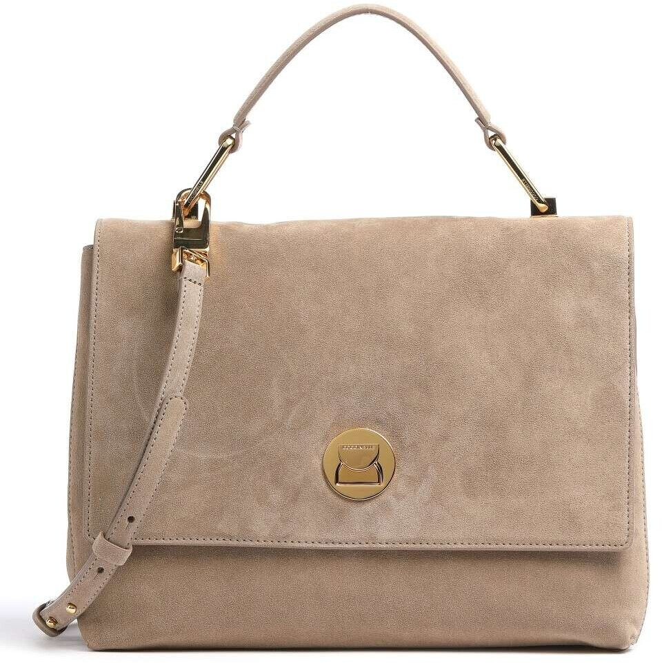 Coccinelle Liya Top Handle Medium Suede beige