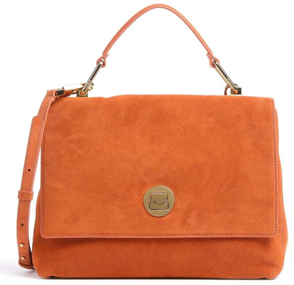 Coccinelle Liya Top Handle Medium Suede amber
