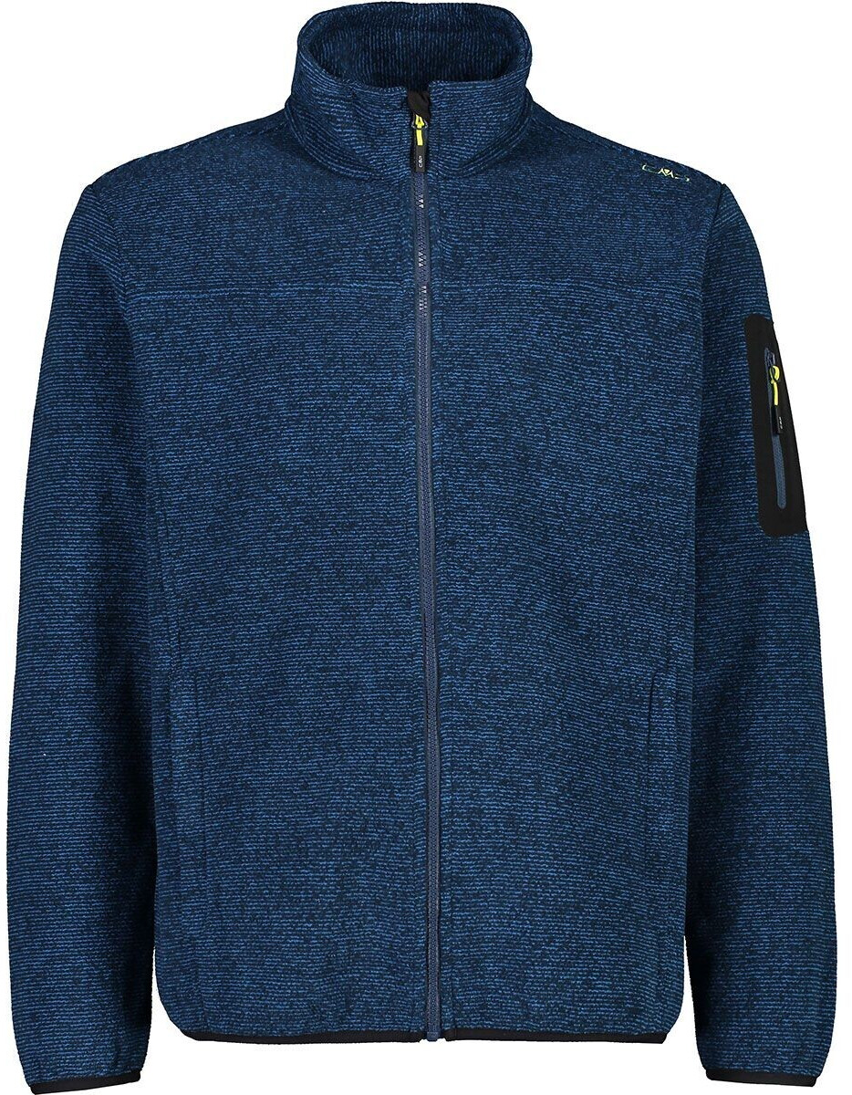 CMP Men's Fleece Jacquard-Knit-Tech Jacket (38H2237) storm