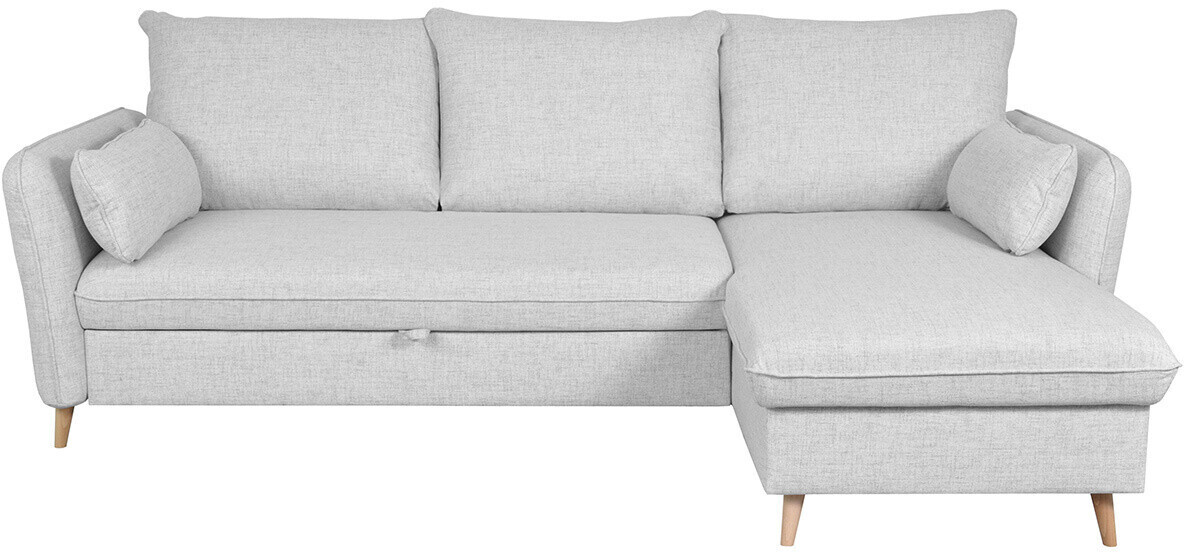 Miliboo Canapé d'angle droit Driss gris