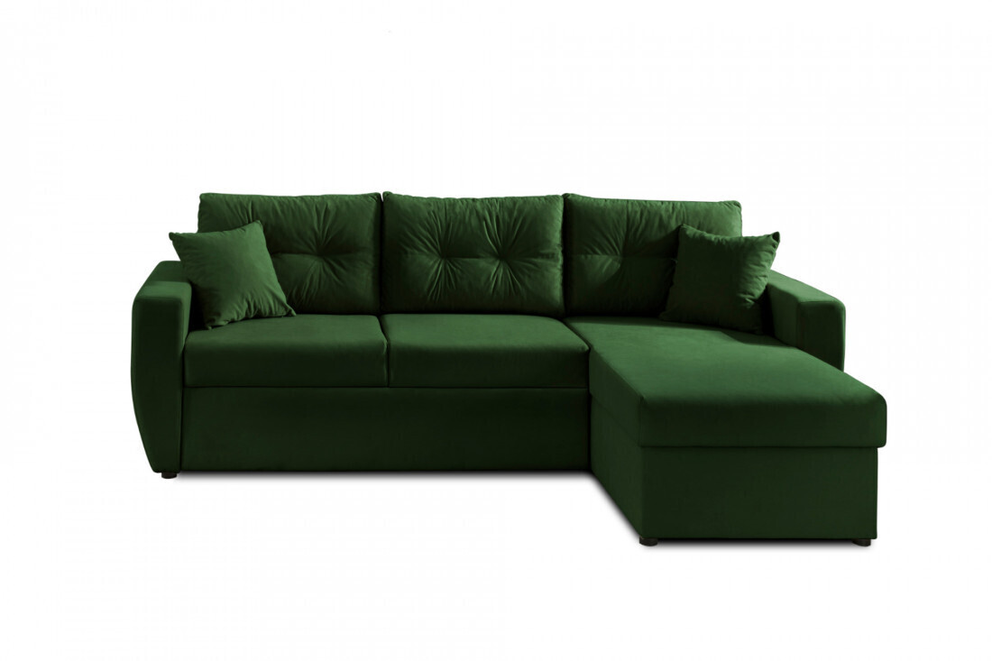 Best mobilier Canapé d'angle réversible Astoria vert foncé