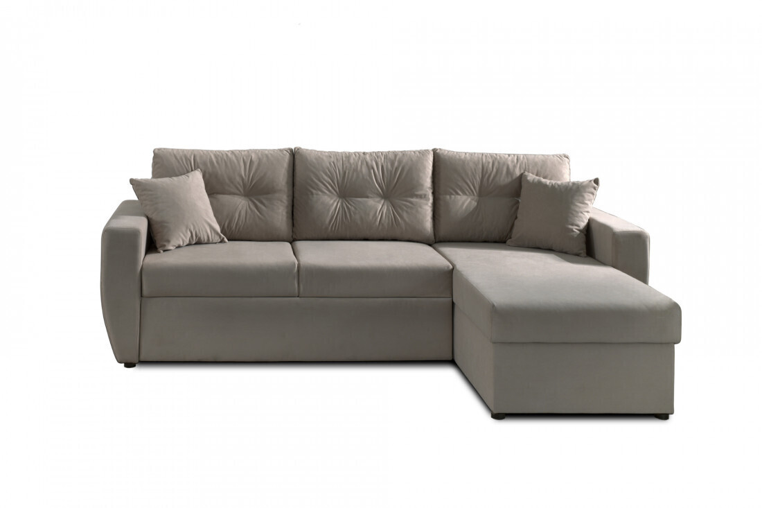 Best mobilier Canapé d'angle réversible Astoria gris clair