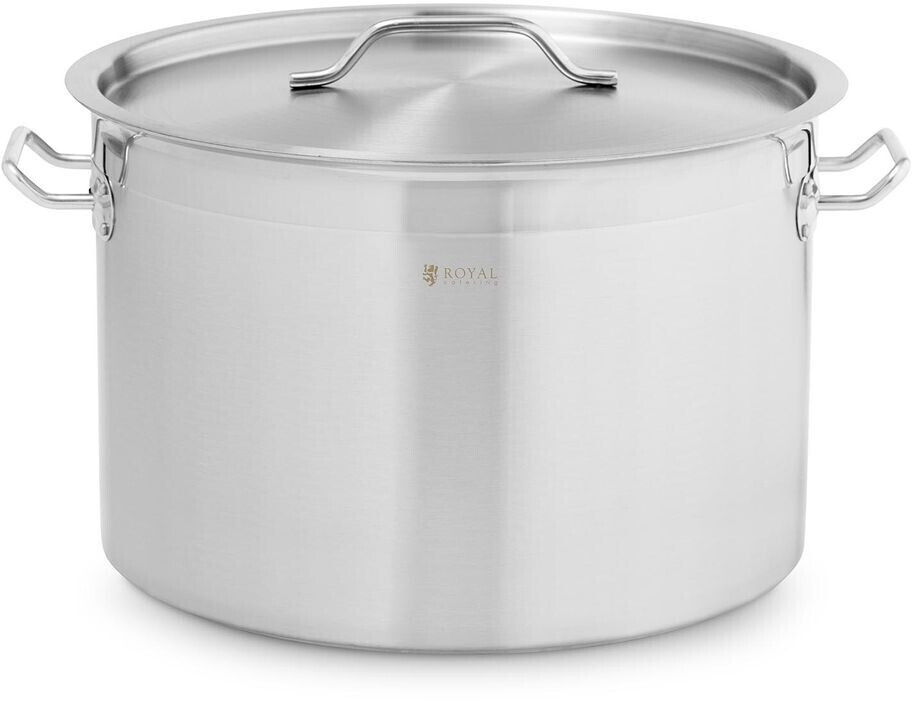 Royal Catering Marmite à induction inox avec couvercle RC-SSP23