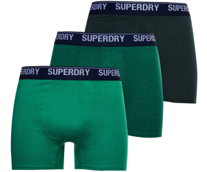 Superdry Sport Intimo Uomo: Confezione Da 3 Slip Sportivi In Cotone, Vita Alta Con Strisce E Logo, Navy/Arancione - 4