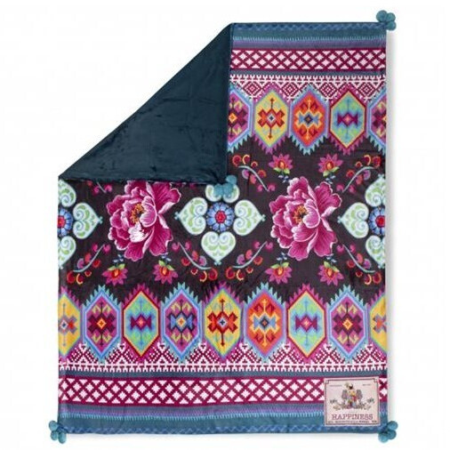 Happiness Pasha with pompoms 130x160cm