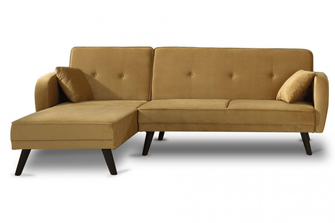 Best mobilier Canapé d'angle réversible Olaf jaune