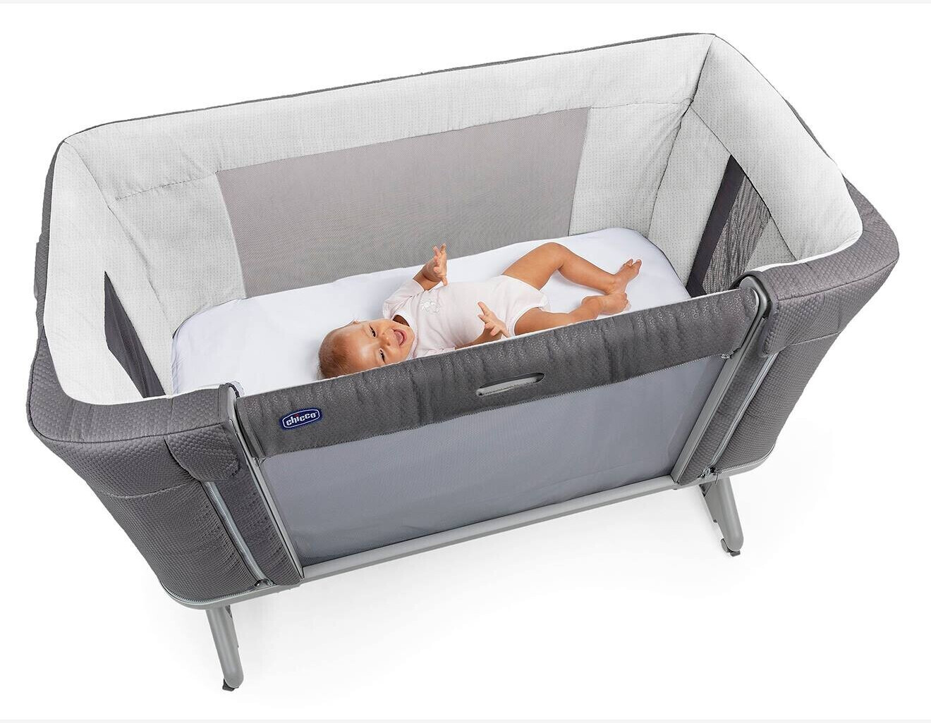 Chicco Bedside Cot Next2Me Forever Moon Grey au meilleur prix sur idealo.fr